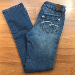 5/$25 Justice Straight Leg jeans girls Size 12 NEW